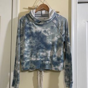 Blue tie dye hoodie
